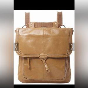 The SAK Ventura Leather convertible Backpack Camel/Gold